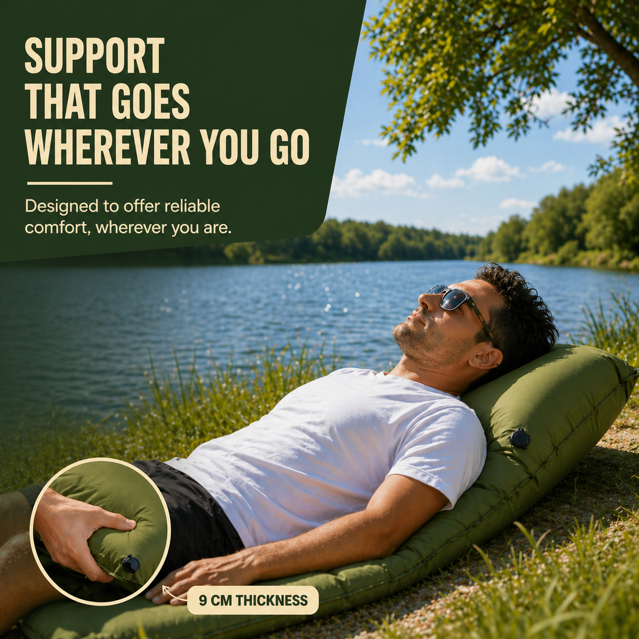 SkyBed Pro™ - Ultra-light, sturdy & comfortable – wherever you are